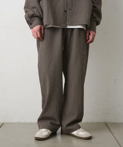 套裝可搭配 泡泡紗格紋 休閒褲