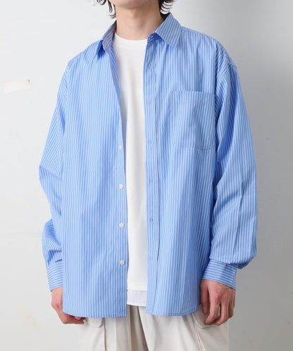 細條紋常規領襯衫