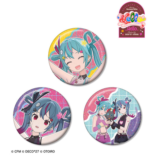 デコミクLIVE starring 《初音未來》『Hello』Produced by DECO*27 / OTOIRO（初音未來） Decomiku&Ninya系列 全息徽章 3個套裝