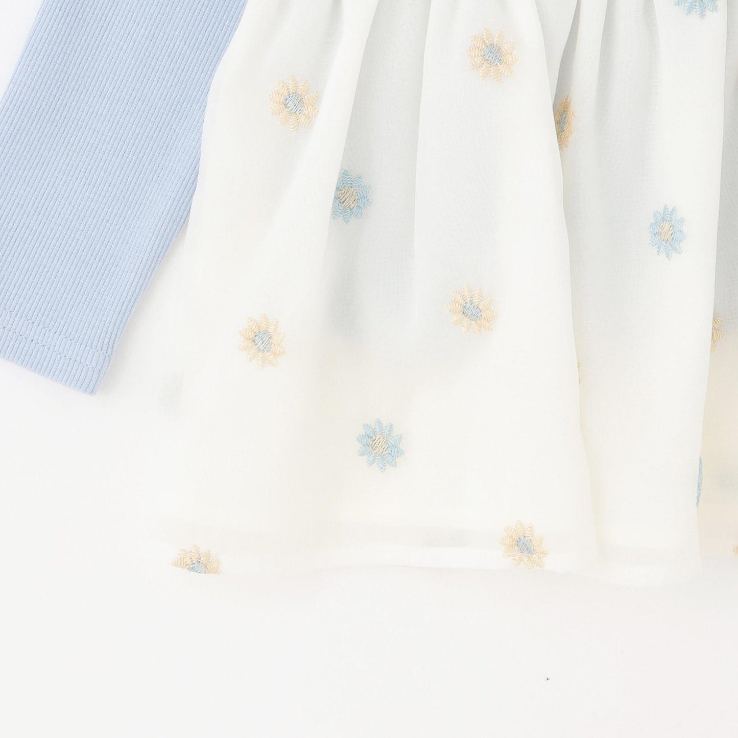 リンク 花刺繡寬鬆長款上衣套裝