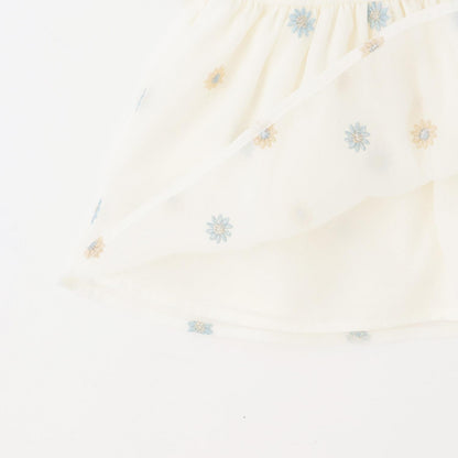 リンク 花刺繡寬鬆長款上衣套裝