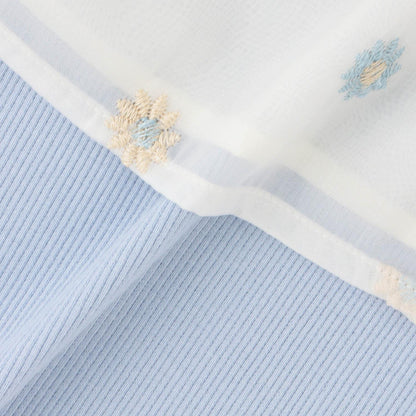 リンク 花刺繡寬鬆長款上衣套裝