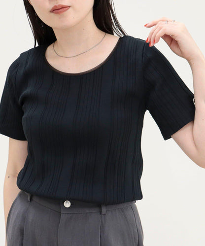 隨機羅紋 五分袖 T恤