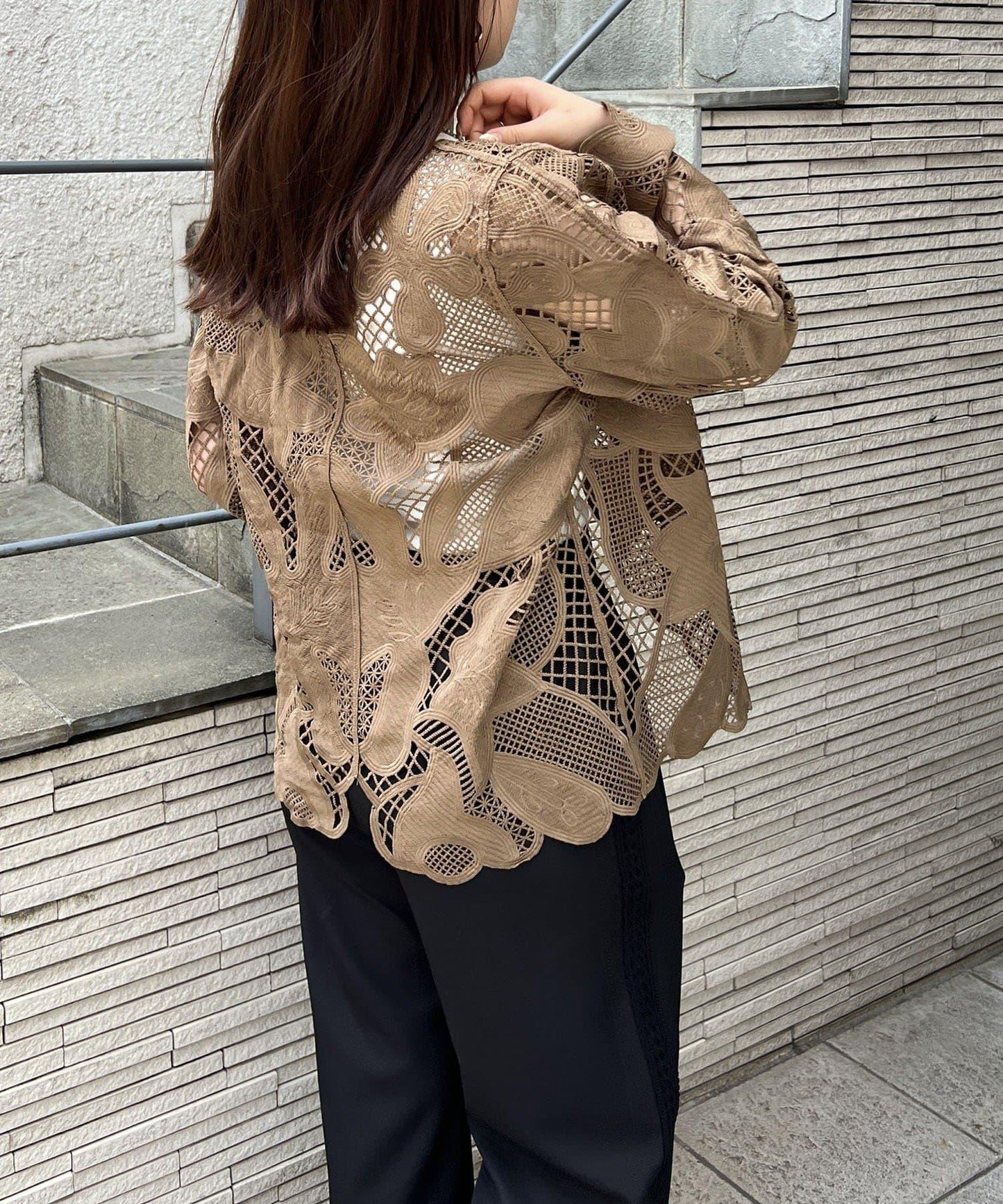 復刻款 鉤針蕾絲 夾克