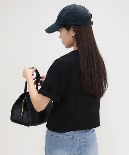 @sora_522m企畫 無領五分袖夾克