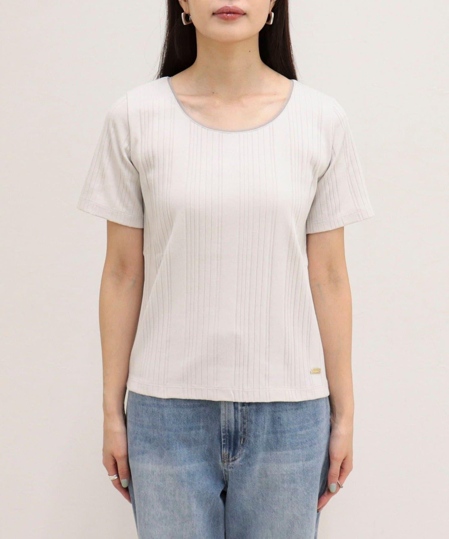 隨機羅紋 五分袖 T恤