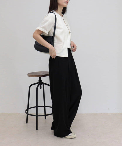 @sora_522m企畫 無領五分袖夾克