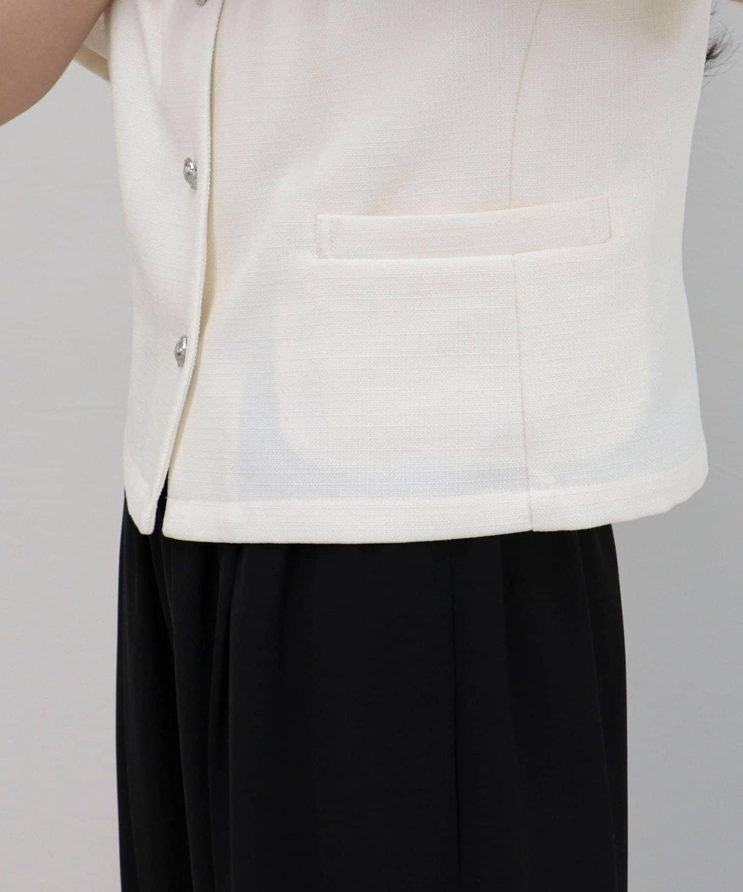 @sora_522m企畫 無領五分袖夾克