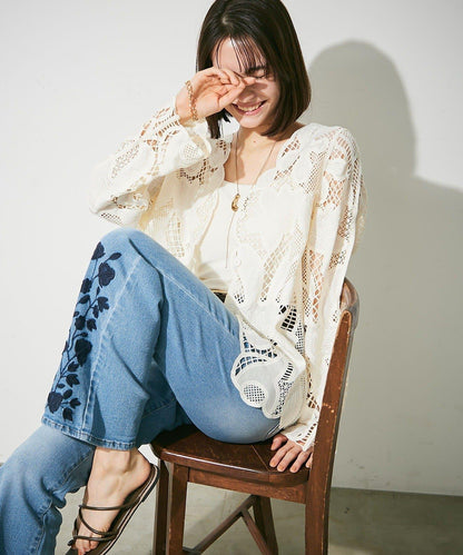 復刻款 鉤針蕾絲 夾克