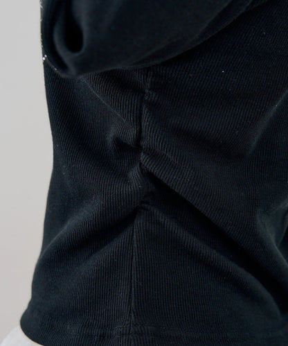 閃亮Logo 下襬蕾絲 羅紋 上衣