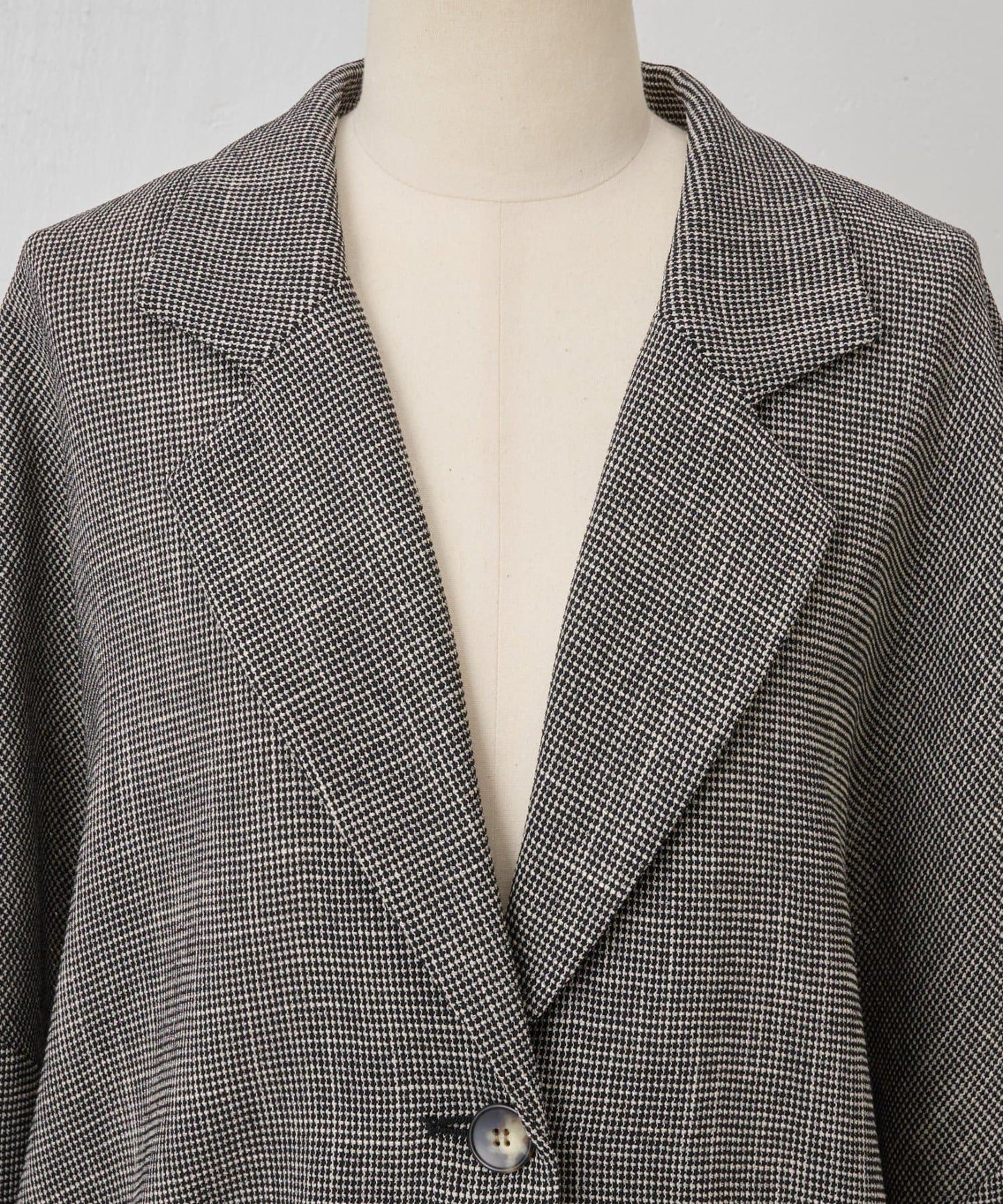 半袖粗花呢夾克