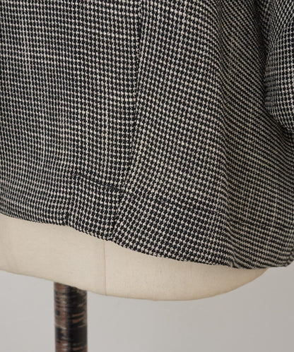 半袖粗花呢夾克