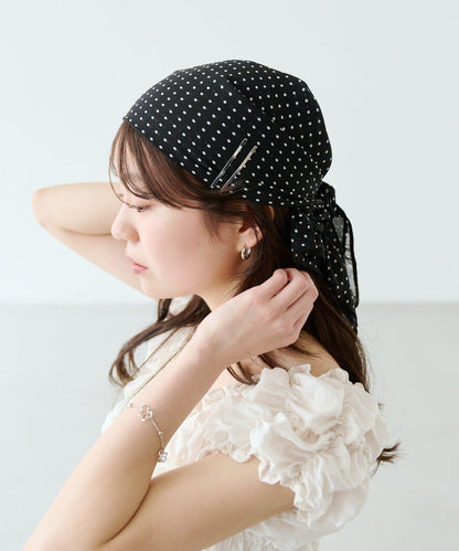 多色方格圖案絲巾