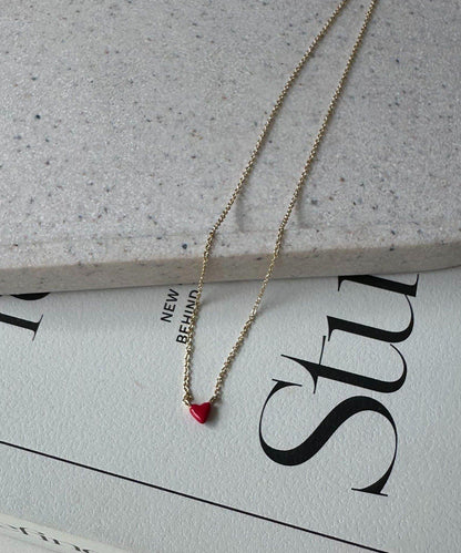 GOLDY/ゴールディ 小巧環氧心形吊墜 項鍊