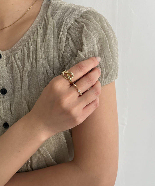 球鏈雙件套戒指