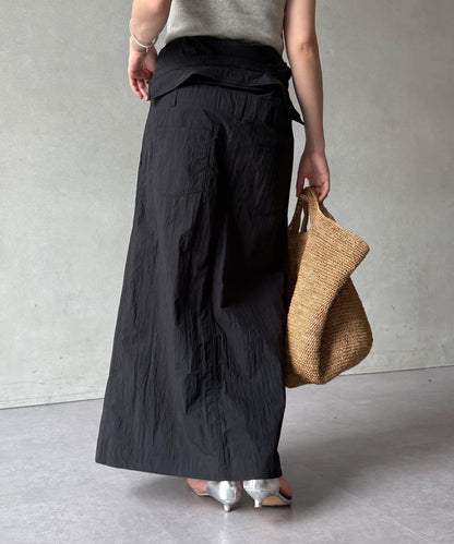 可定型領長款襯衫式連衣裙