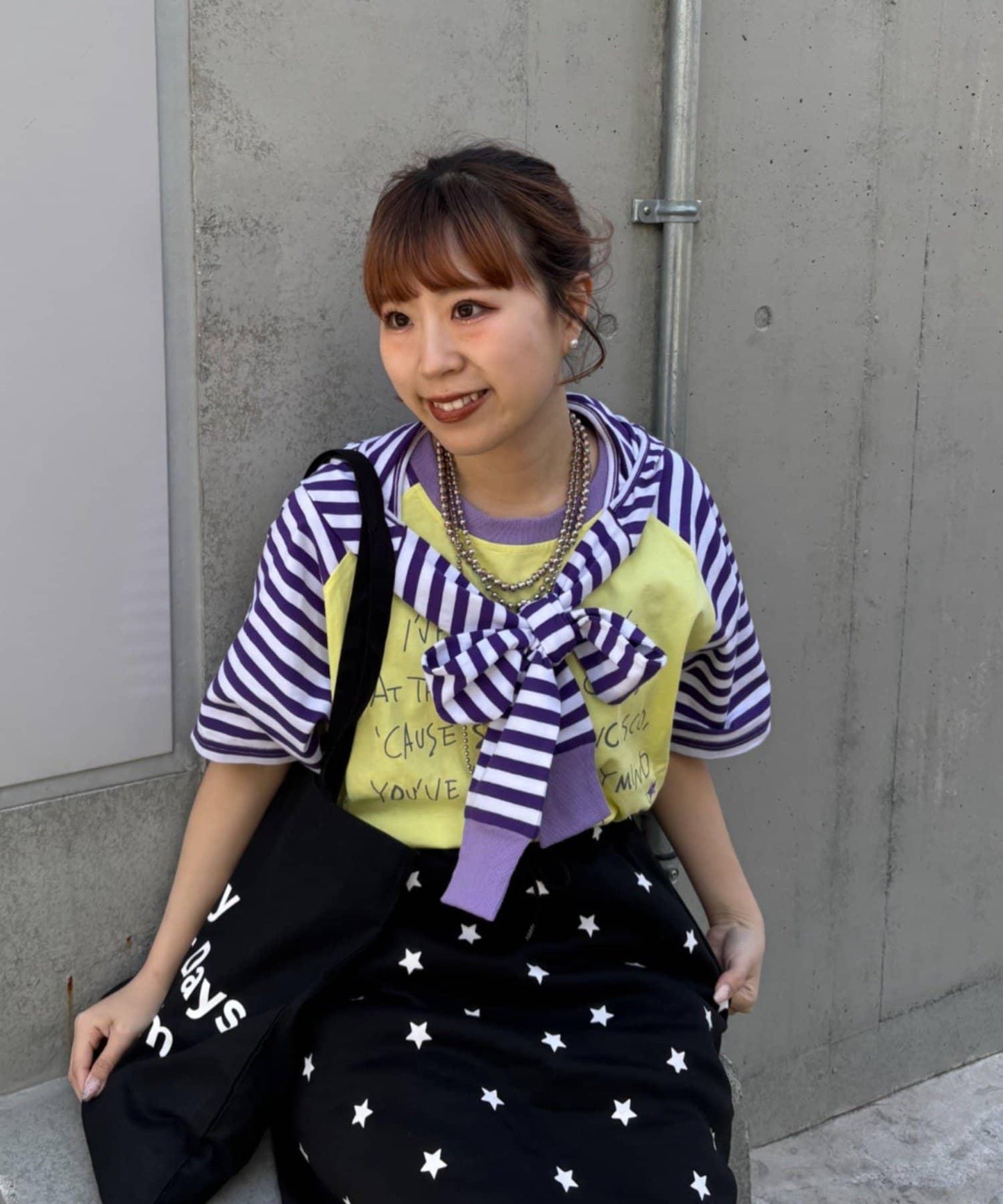 HELLO.SANFRANCISCO × momo聯名 帶帽繩設計 插肩T恤