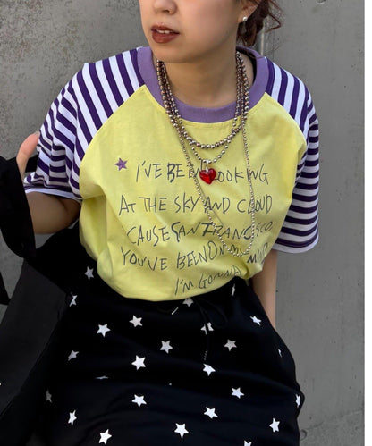 HELLO.SANFRANCISCO × momo聯名 帶帽繩設計 插肩T恤