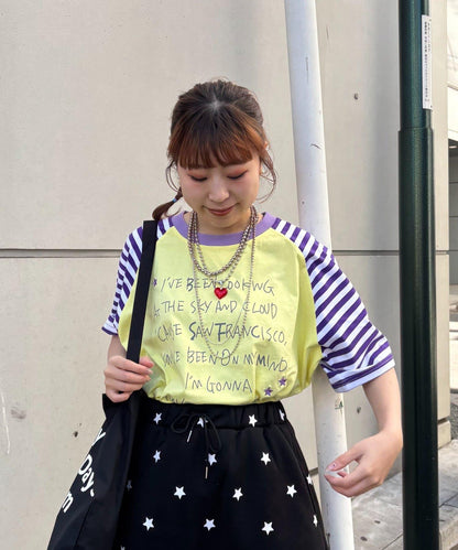 HELLO.SANFRANCISCO × momo聯名 帶帽繩設計 插肩T恤