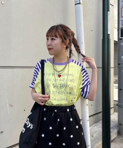 HELLO.SANFRANCISCO × momo聯名 帶帽繩設計 插肩T恤