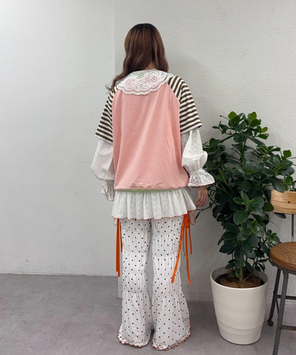 HELLO.SANFRANCISCO × momo聯名 帶帽繩設計 插肩T恤