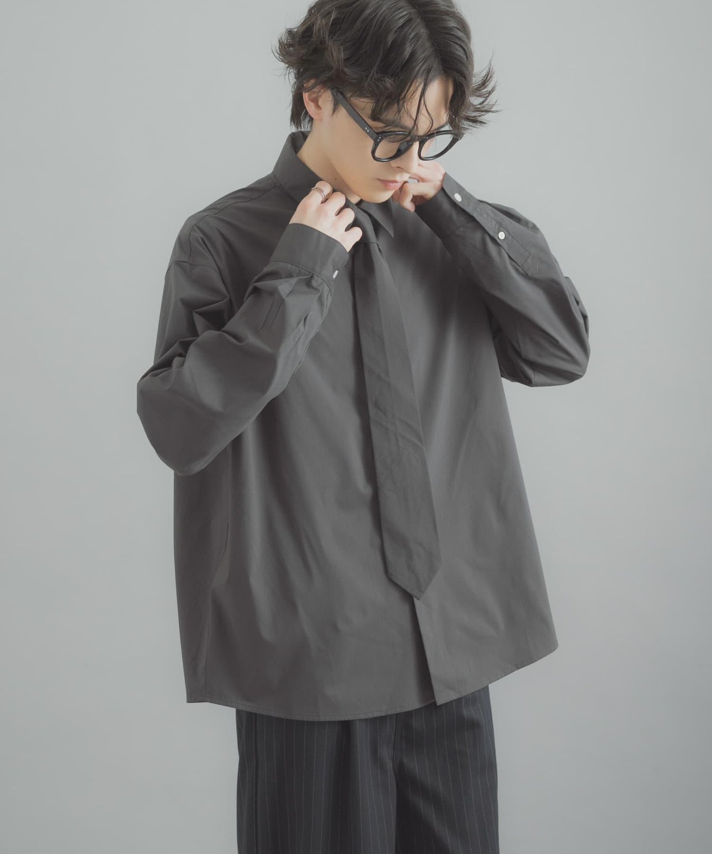 標準領口 領帶設計 襯衫