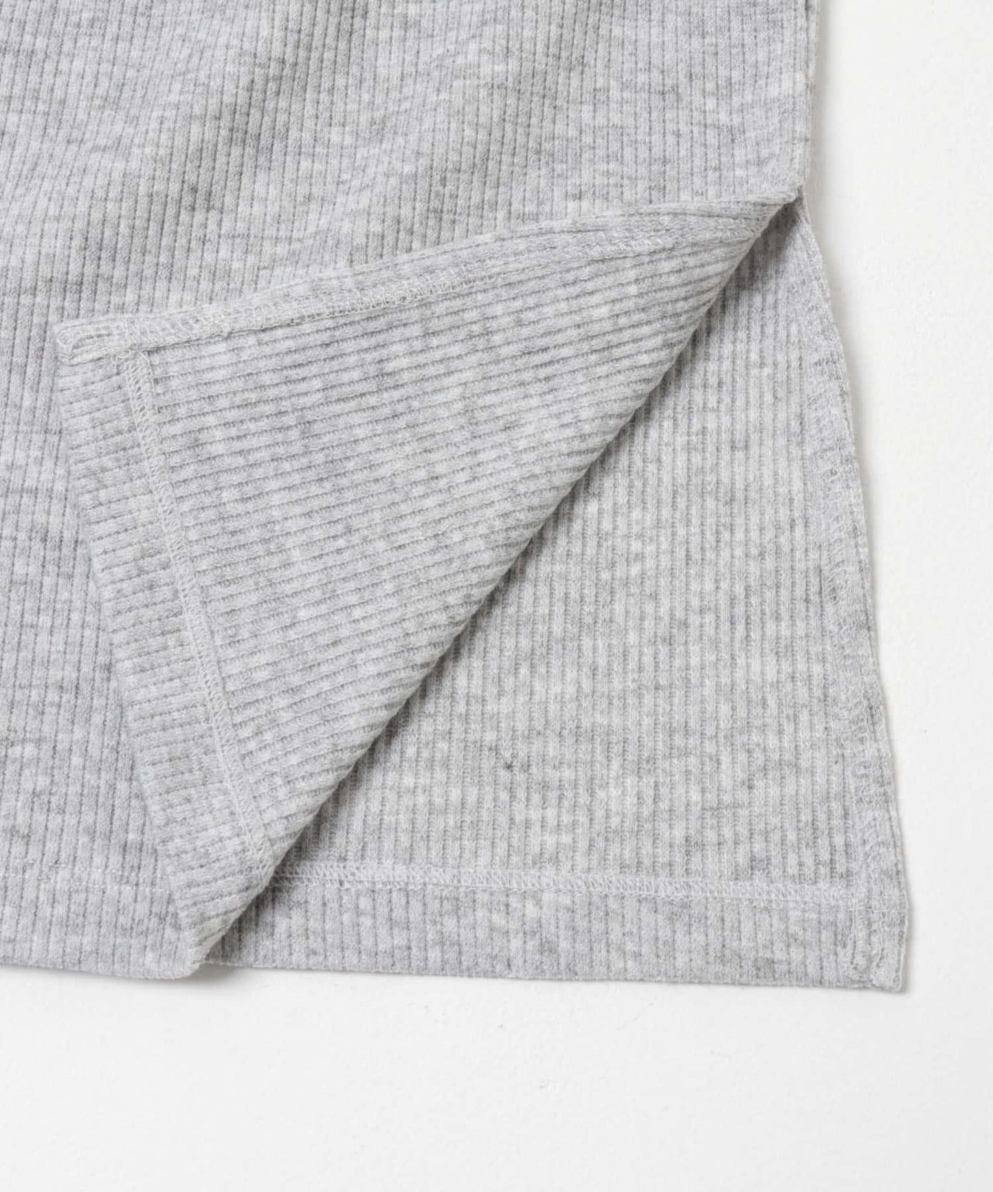 疊穿設計羅紋連衣裙