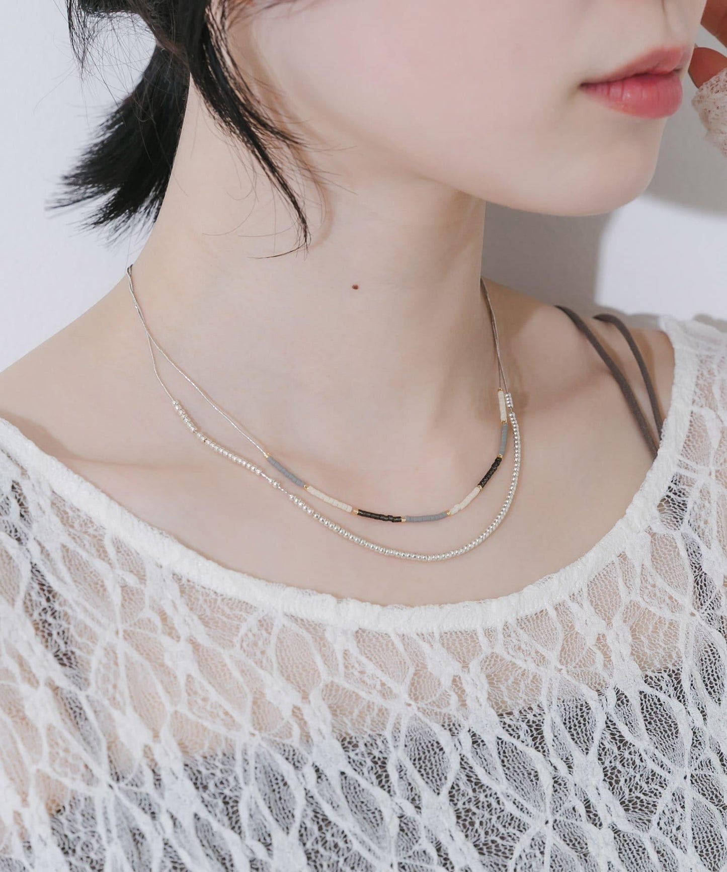 混合珠飾疊搭項鍊