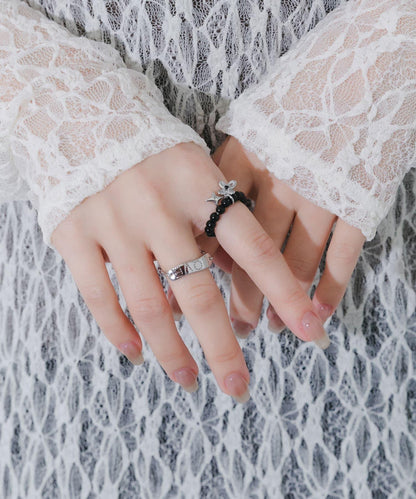 珠飾雙件組合戒指