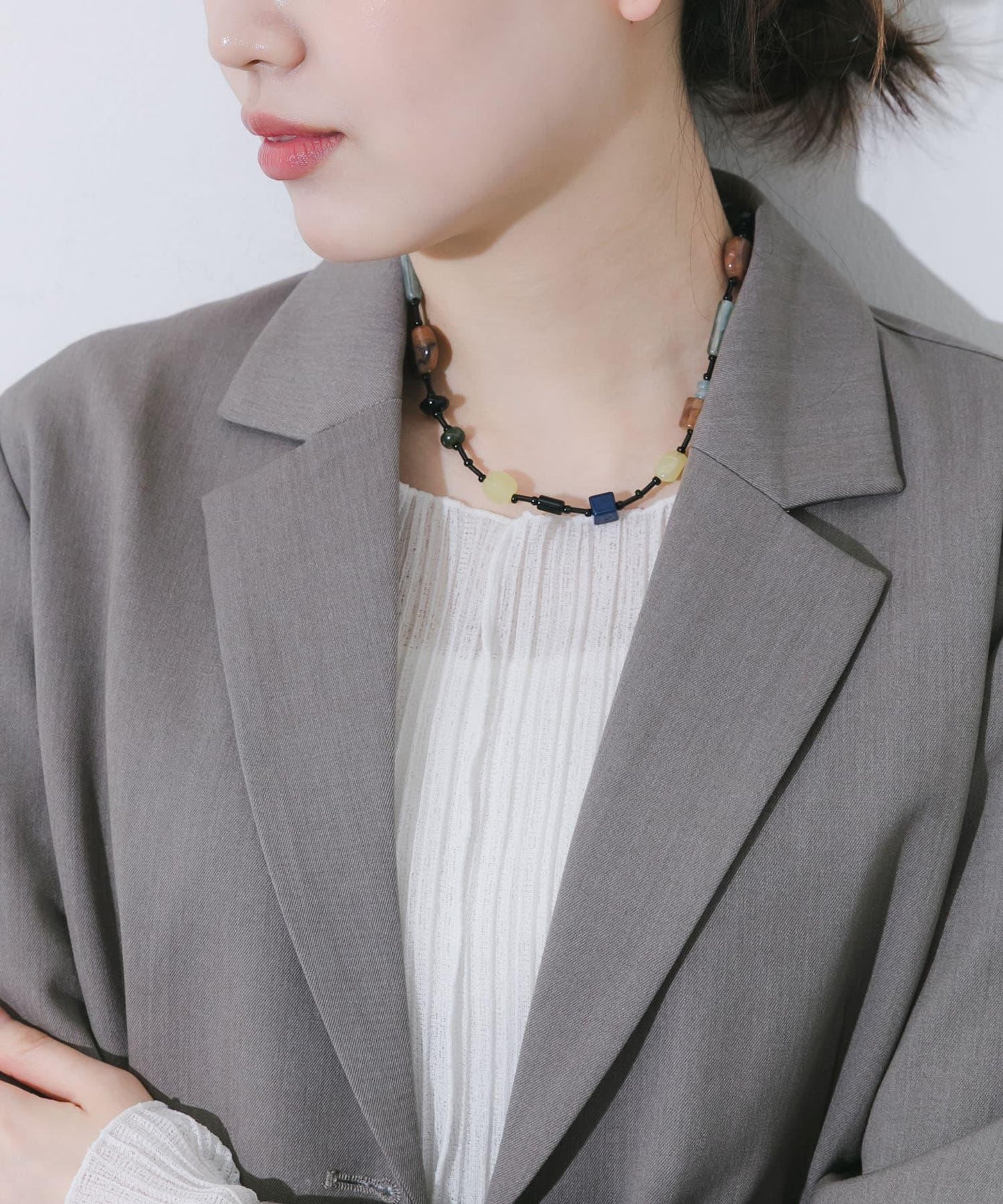 不鏽鋼多珠設計項鍊