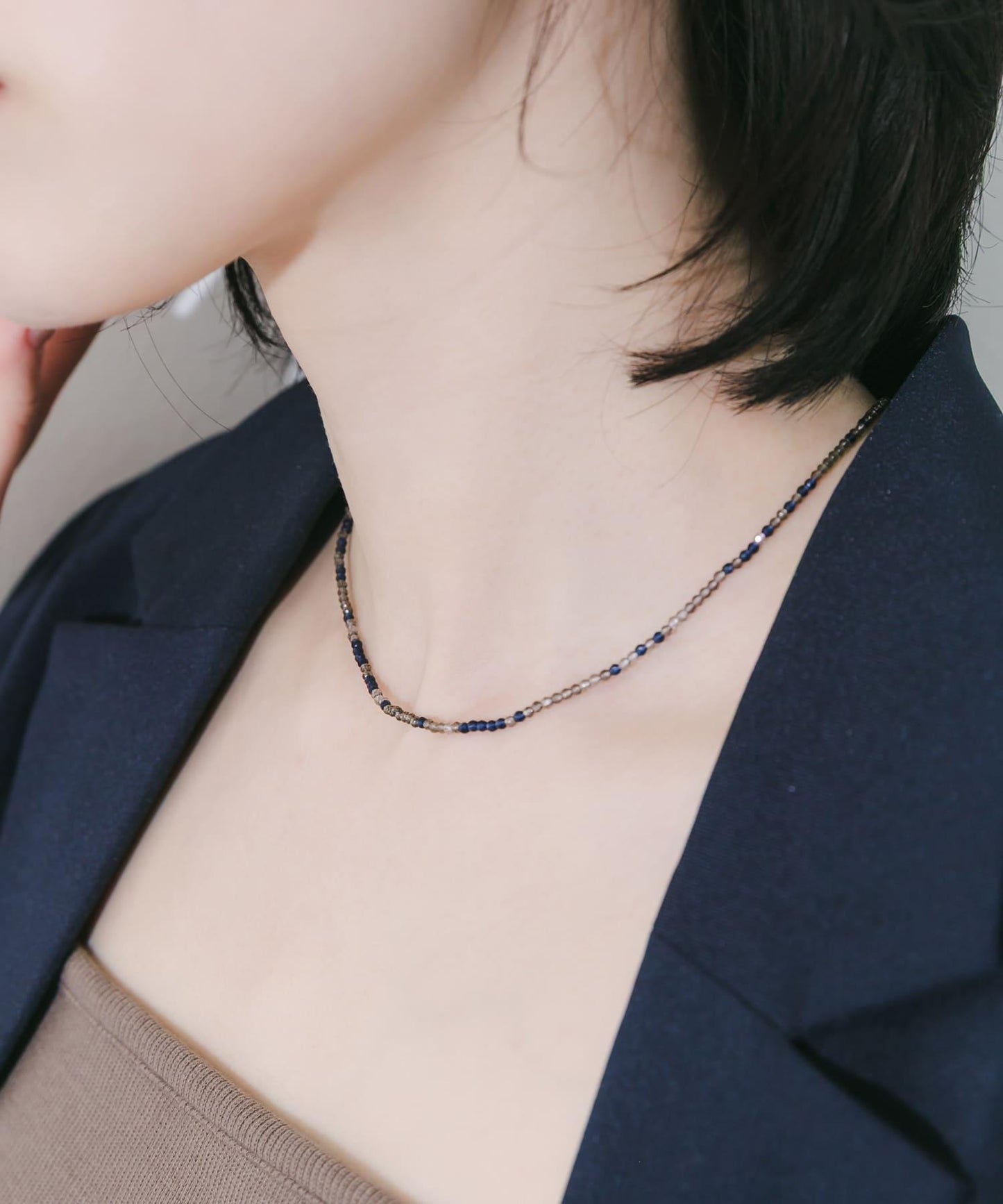 不鏽鋼隨機配色彩色珠串項鍊