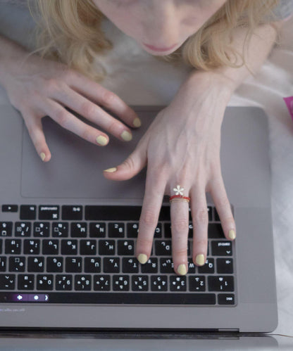 飾珠三件套戒指