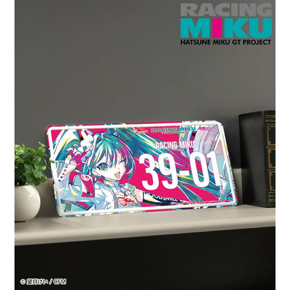 《初音未來》 GTプロジェクト（初音未來GT項目） Ani‑Art系列 2025Ver. レーシングミク 車牌風鋁製掛牌