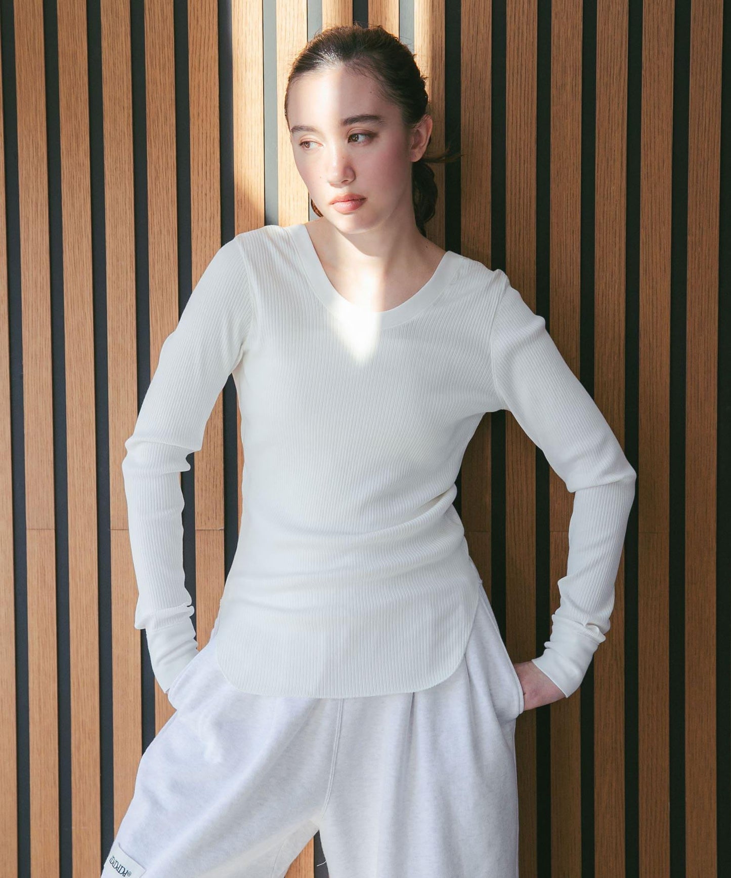 聯名 HAKUJI×URBAN RESEARCH ORGANIC COTTON LONG-SLEEVE PULLOVER 套頭上衣