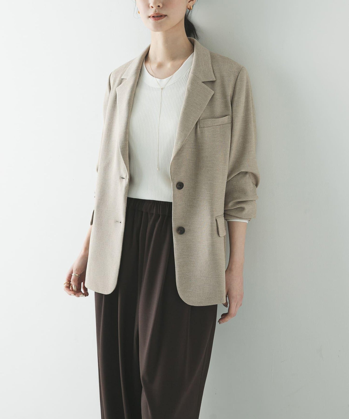 聯名 HAKUJI×URBAN RESEARCH ORGANIC COTTON LONG-SLEEVE PULLOVER 套頭上衣