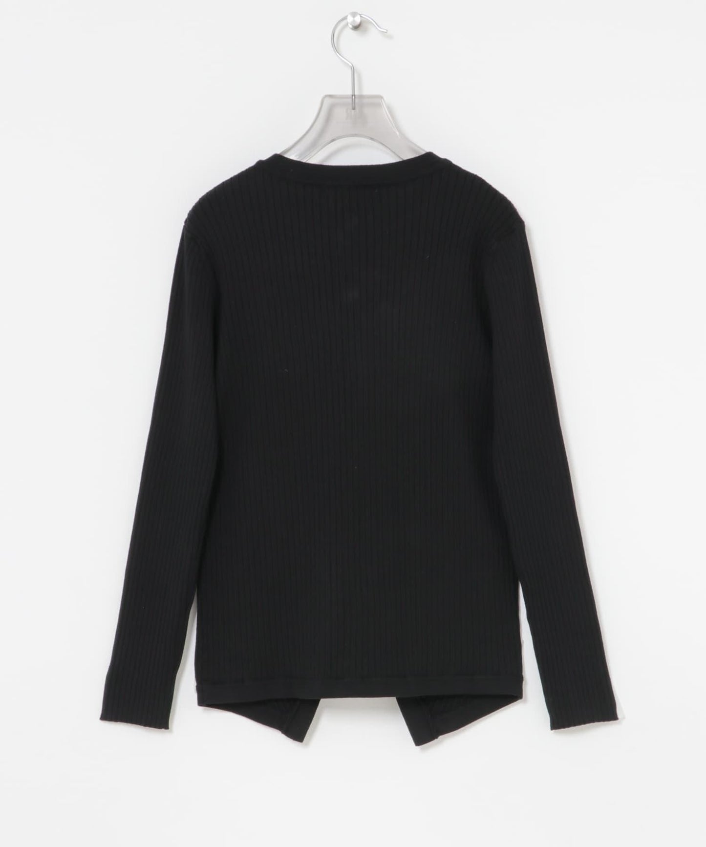 珍珠紐扣 寬版羅紋 針織開衫