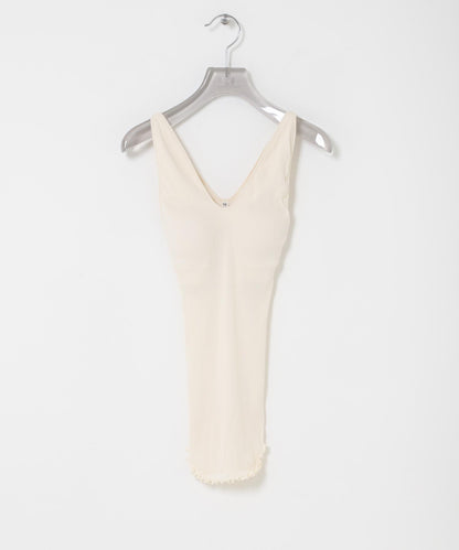 V字領 HAKUJI TWIST COTTON TANK 背心