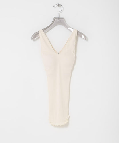 V字領 HAKUJI TWIST COTTON TANK 背心