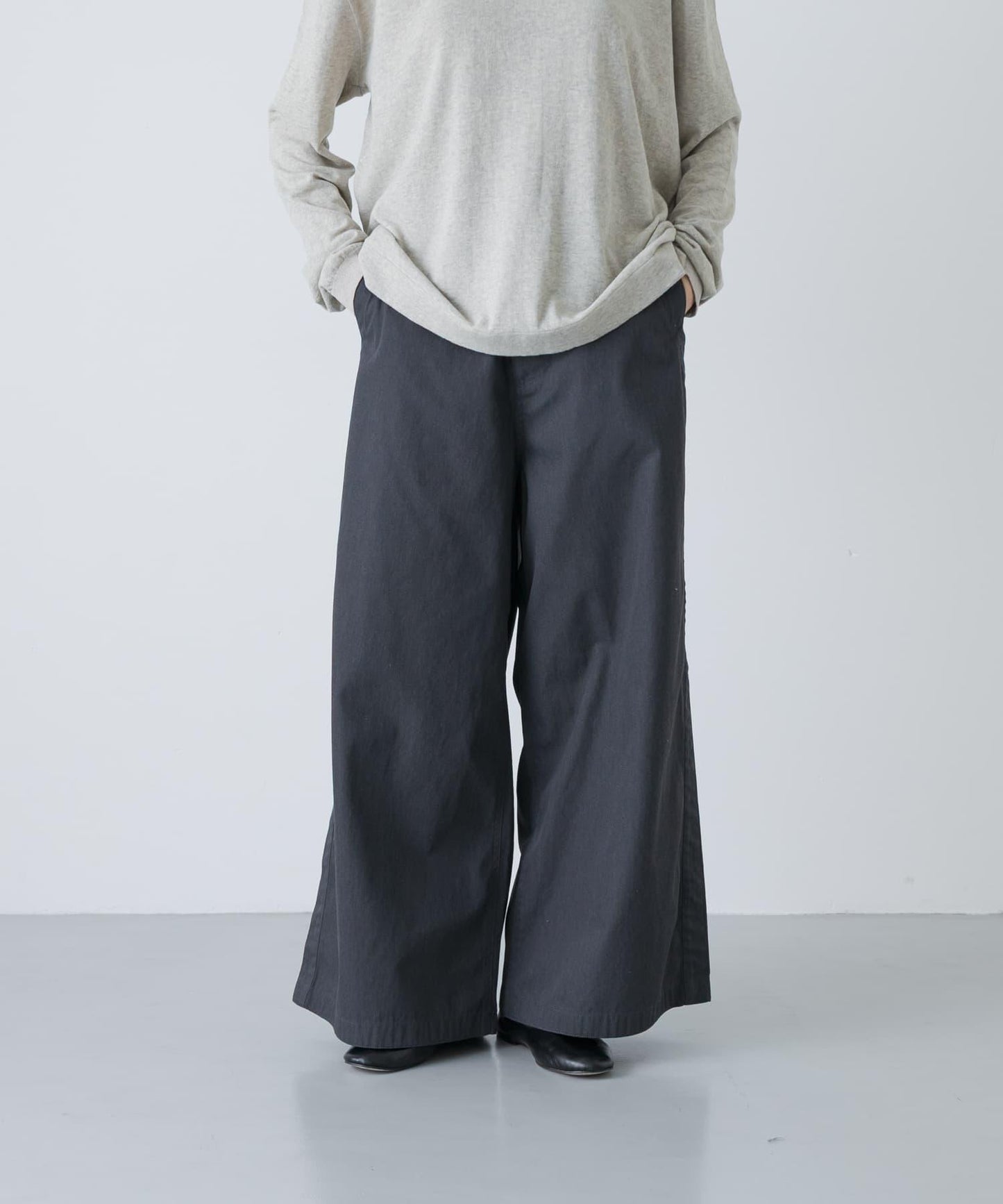 MEYAME SIDE LINE 側邊條紋 闊腿 褲子