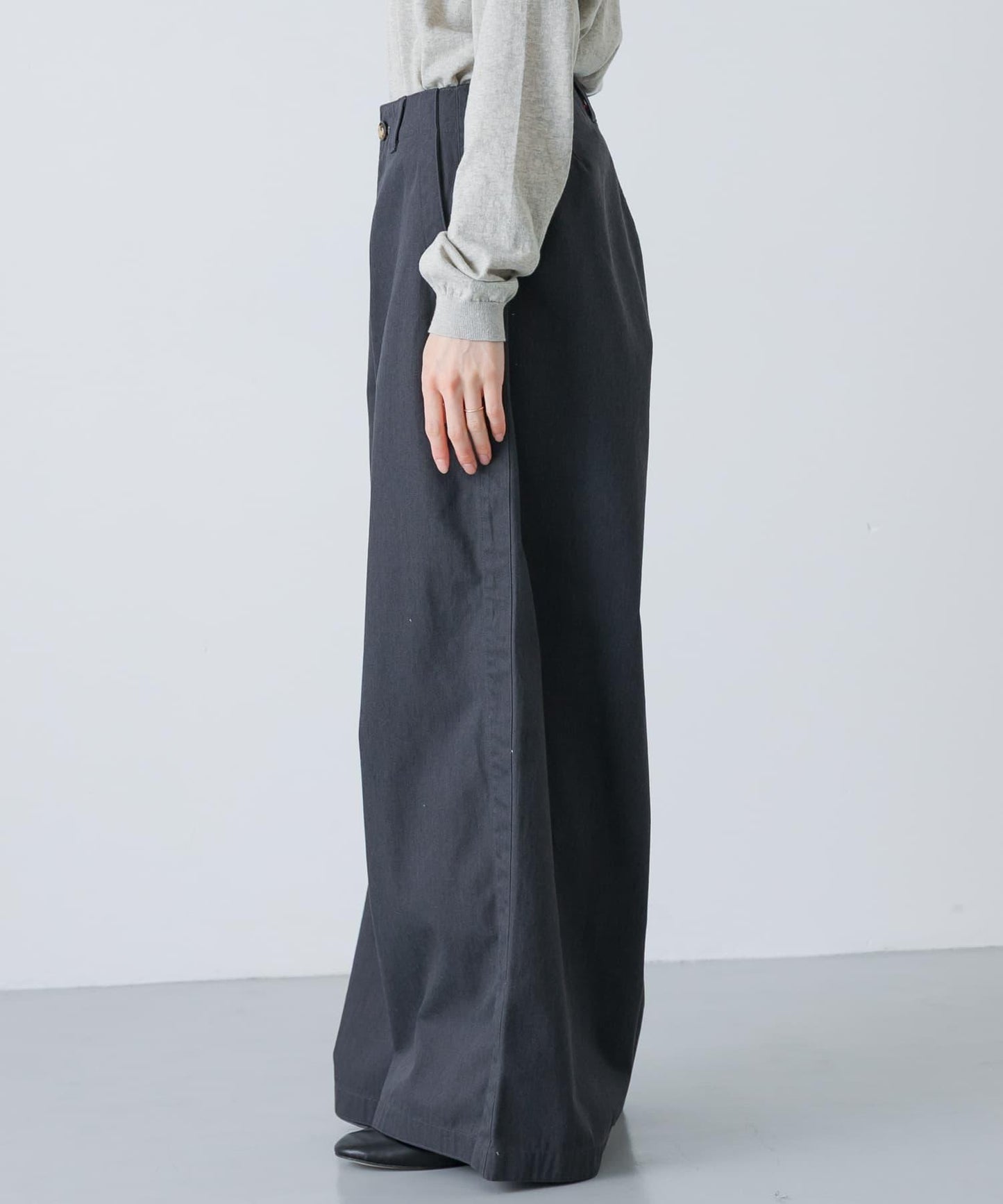 MEYAME SIDE LINE 側邊條紋 闊腿 褲子