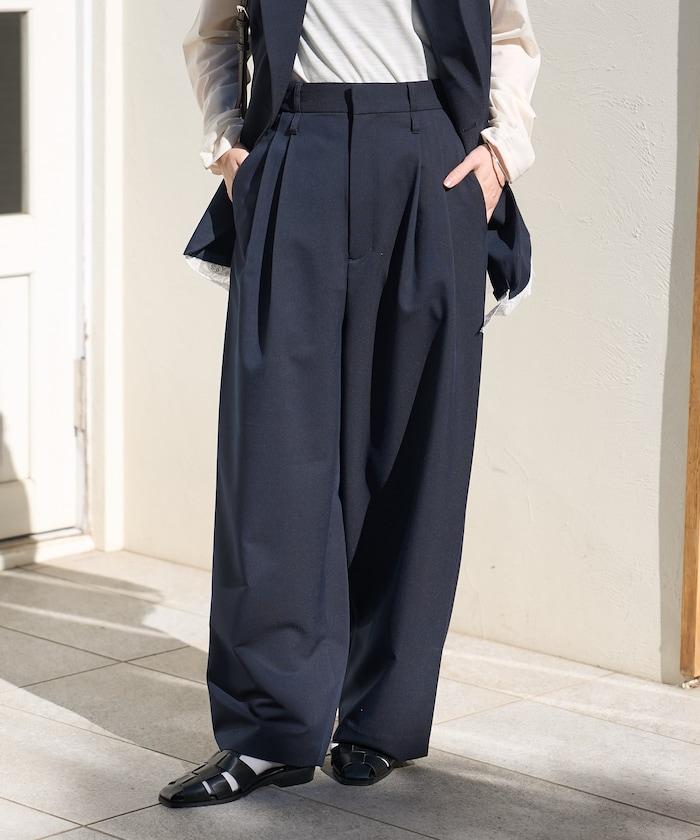 雙環腰頭 褶襉 氣球廓形 褲子（可成套搭配）