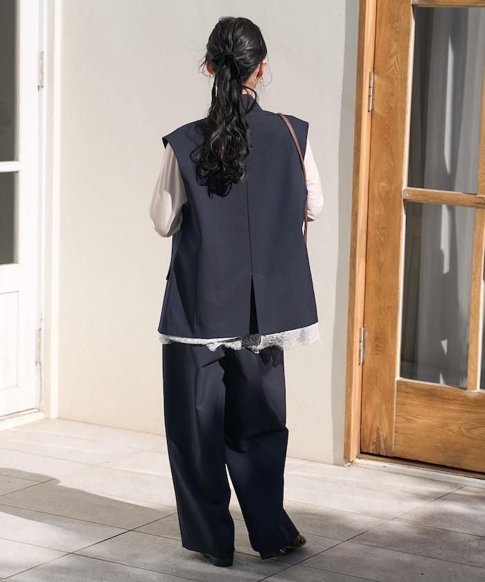 雙環腰頭 褶襉 氣球廓形 褲子（可成套搭配）