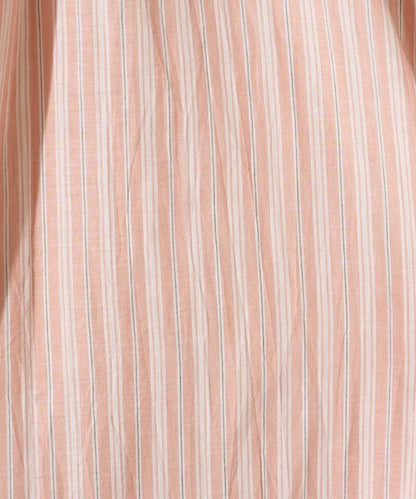 印度紐扣開襟短袖連衣裙