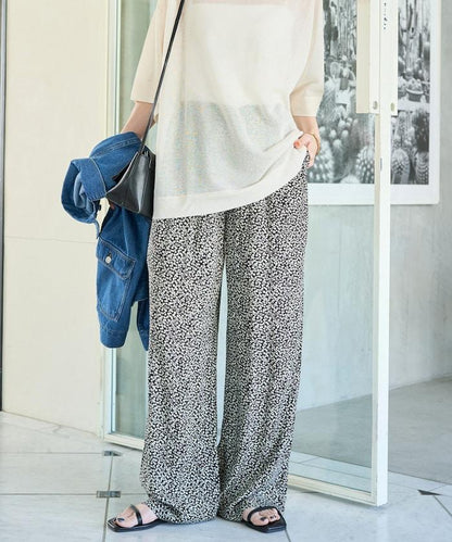 印度小花印花 休閒褲