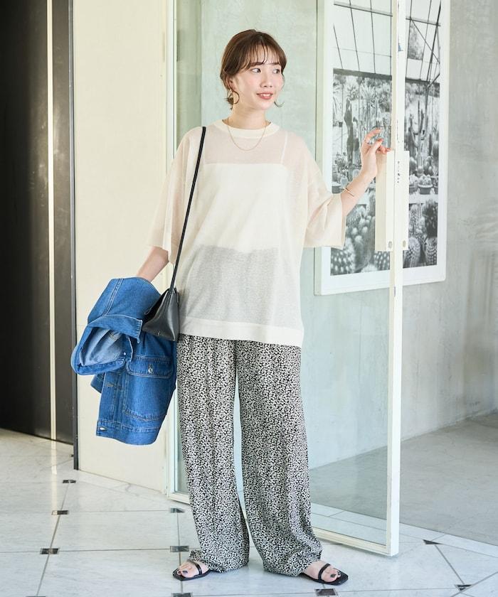 印度小花印花 休閒褲