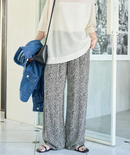 印度小花印花 休閒褲