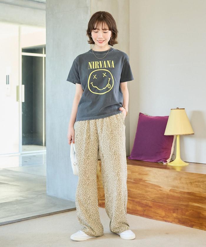 印度小花印花 休閒褲