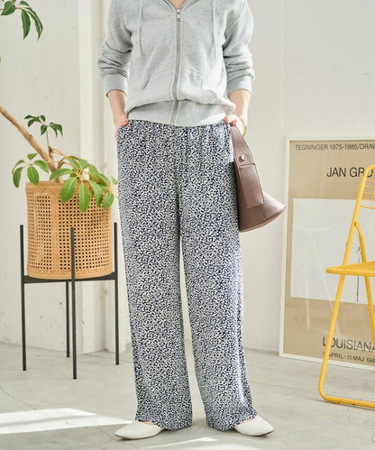 印度小花印花 休閒褲