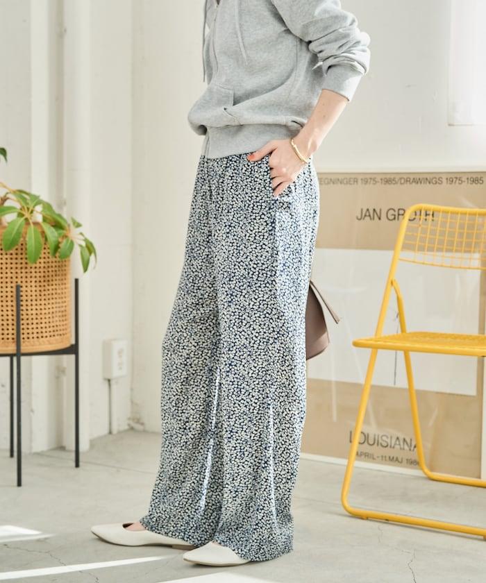 印度小花印花 休閒褲