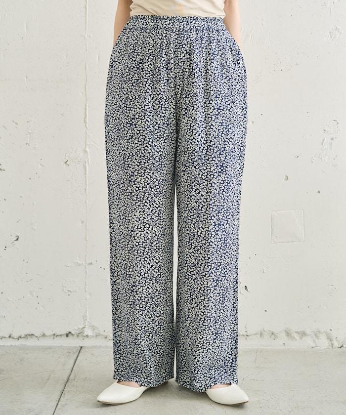 印度小花印花 休閒褲